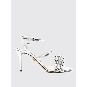 Mach&Mach Heeled Sandals Woman Silver